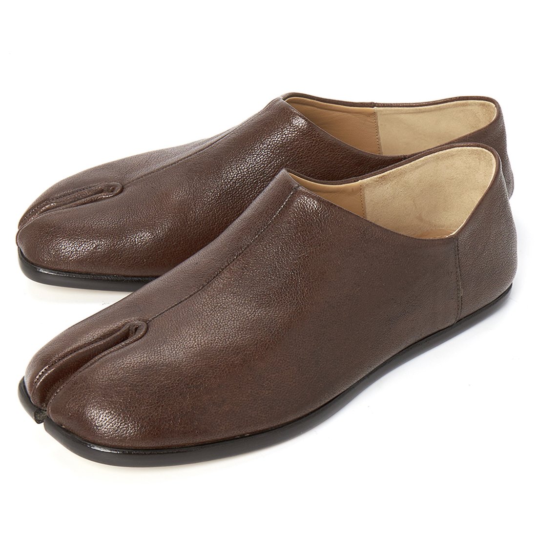 Tabi Ballerina Shoes in Brown