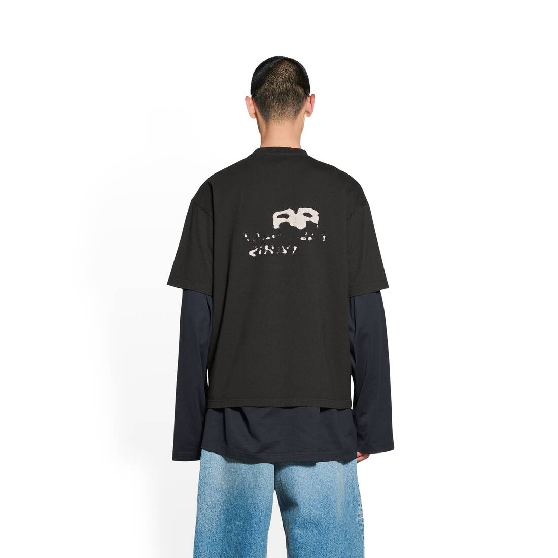 MEN'S HAND DRAWN BB ICON T-SHIRT MEDIUM FIT IN BLACK