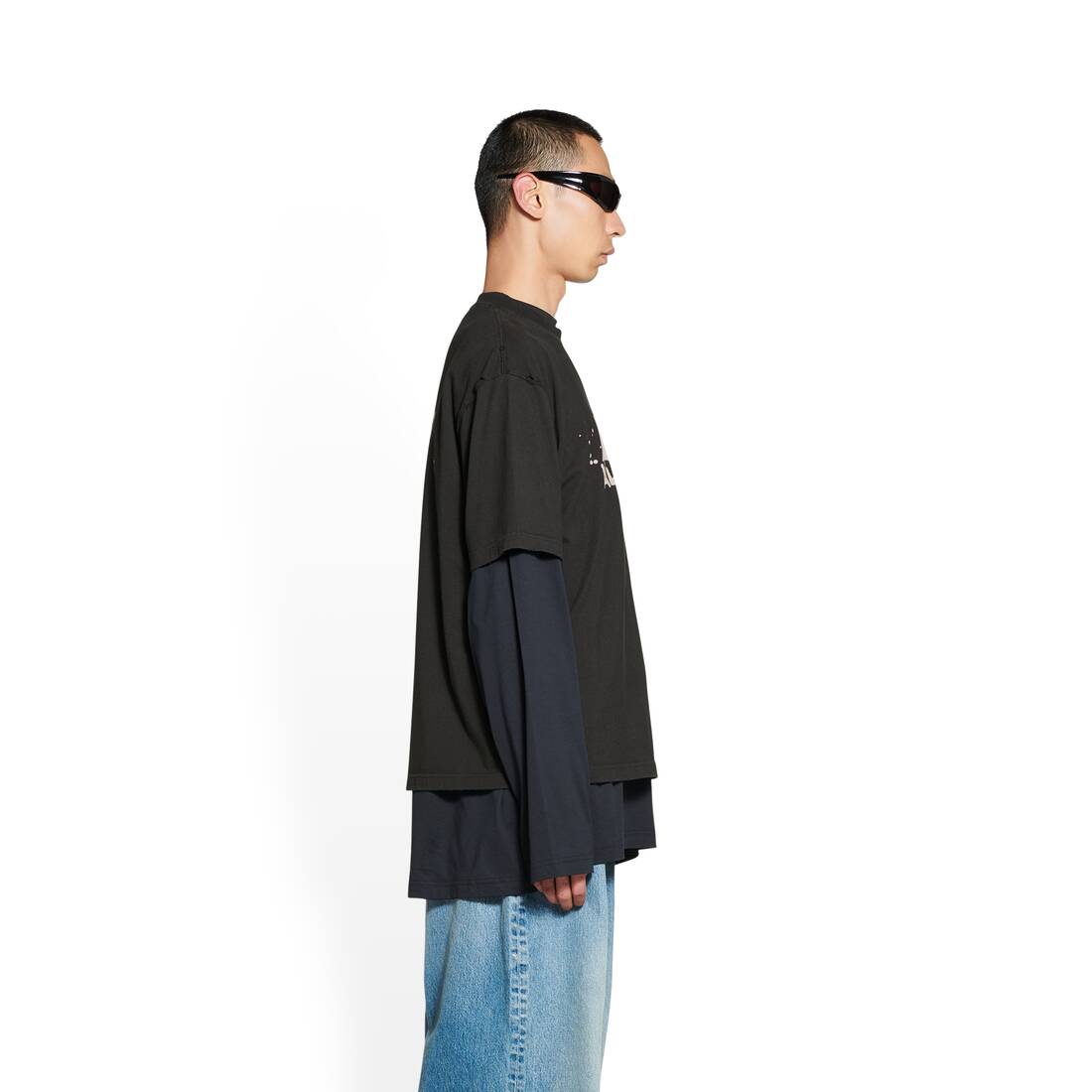 MEN'S HAND DRAWN BB ICON T-SHIRT MEDIUM FIT IN BLACK