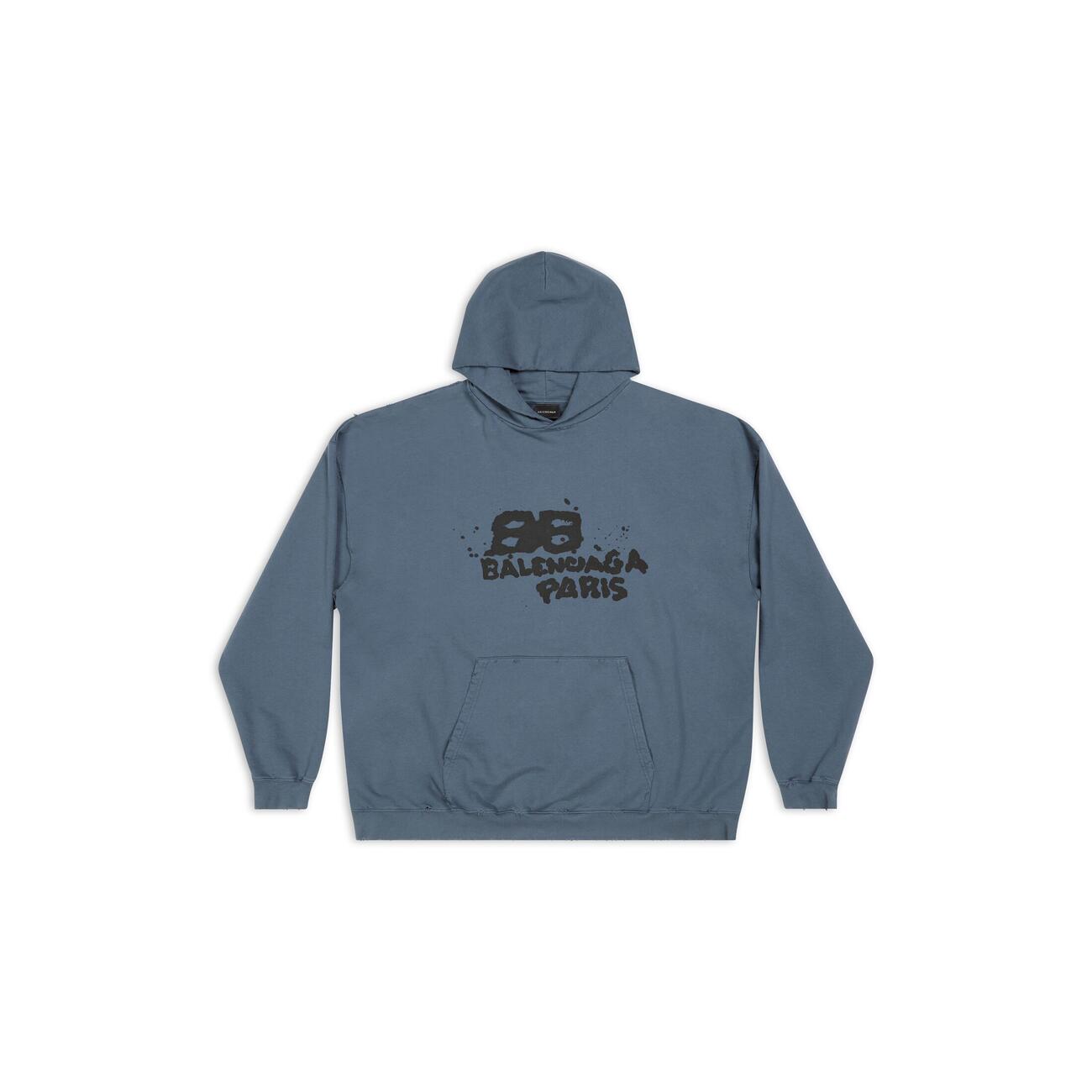 HAND DRAWN BB Logo Oversized Fit Hoodie