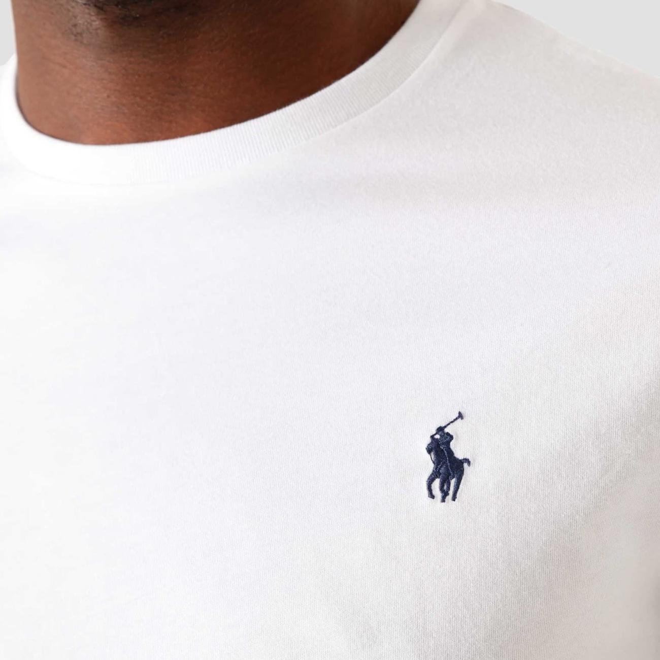Pony logo embroidered short sleeve tee - White 