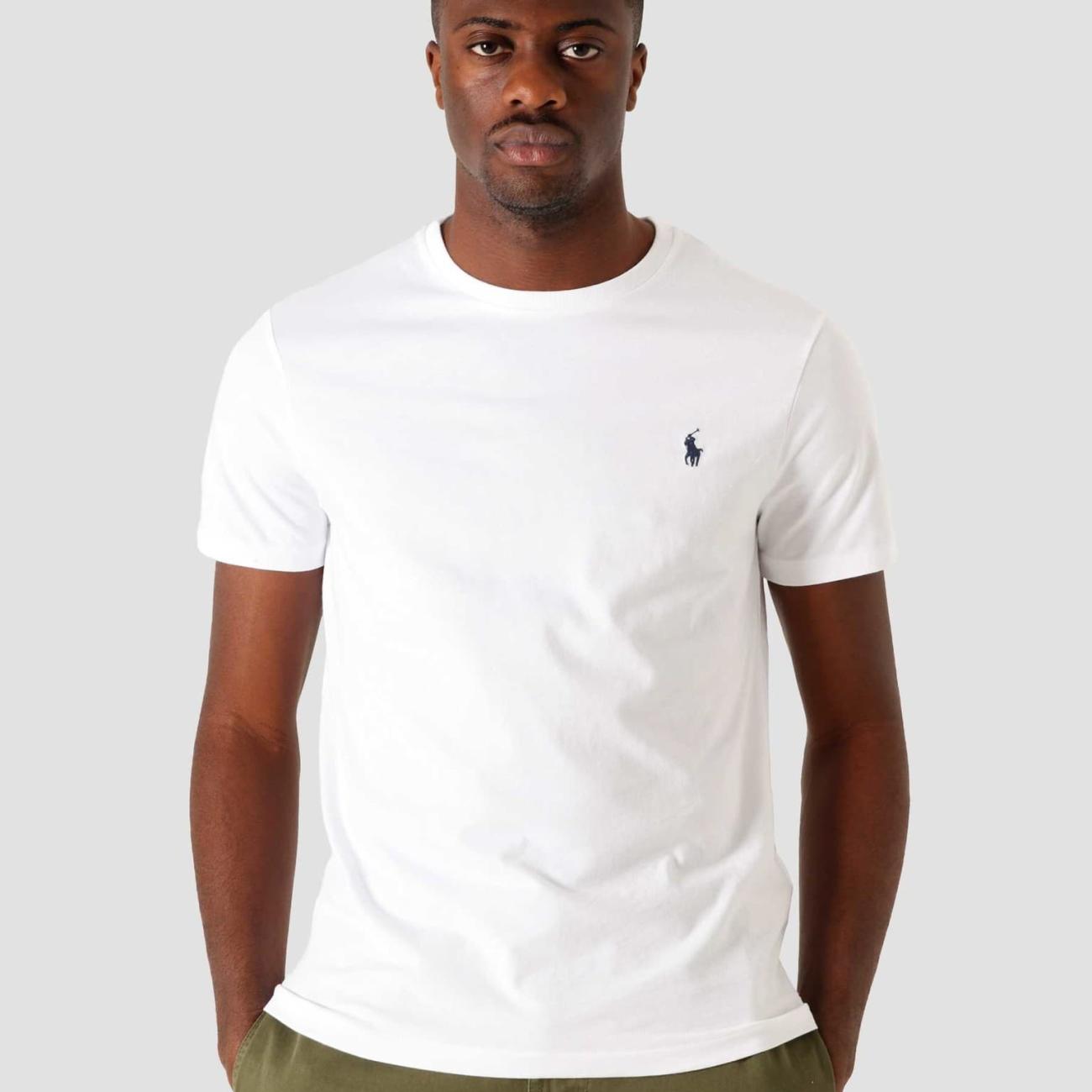 Pony logo embroidered short sleeve tee - White 