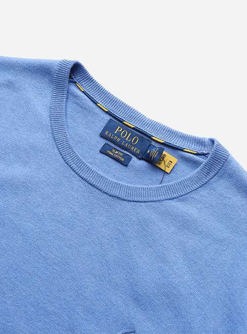 Cotton pony logo knit