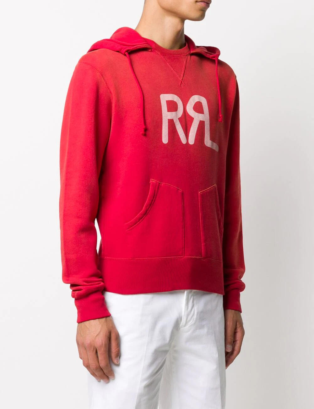 LOGO FLEECE HOODIE RED