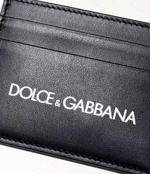 Calfskin Credit Card Holder With Printed Logo 