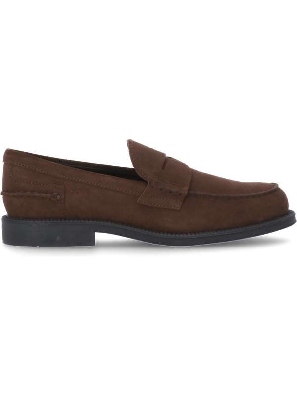 TOD`S Suede Penny Loafer Brown
