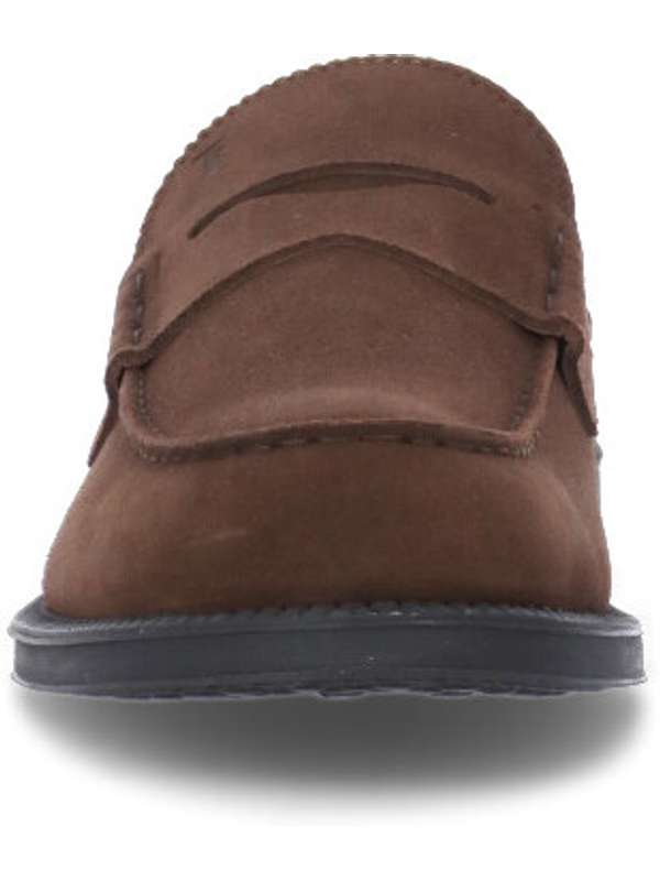 TOD`S Suede Penny Loafer Brown
