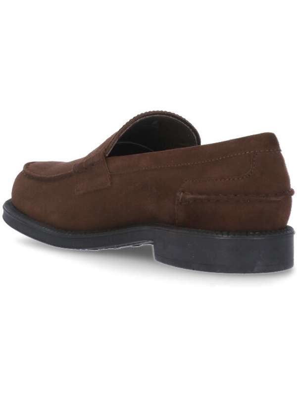 TOD`S Suede Penny Loafer Brown