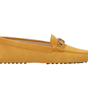 Tod's Gommino Suede Driving Shoes Yellow