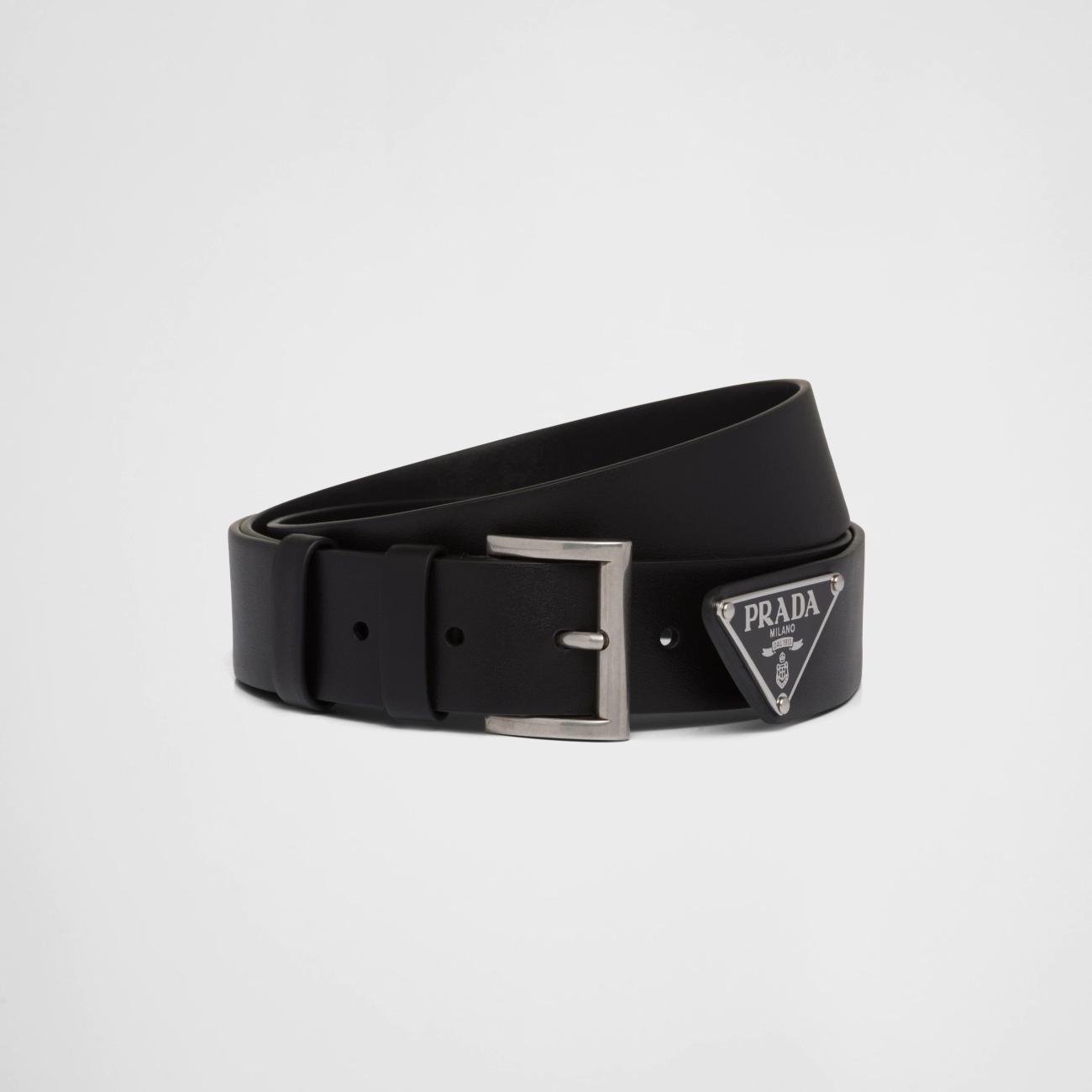 Leather Belt in Black