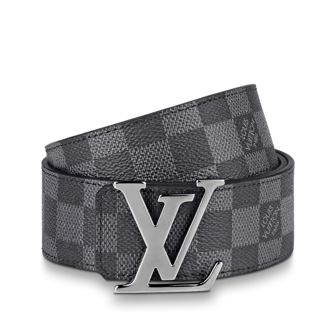 LV INITIALES 40MM REVERSIBLE BELT - Damier Graphite