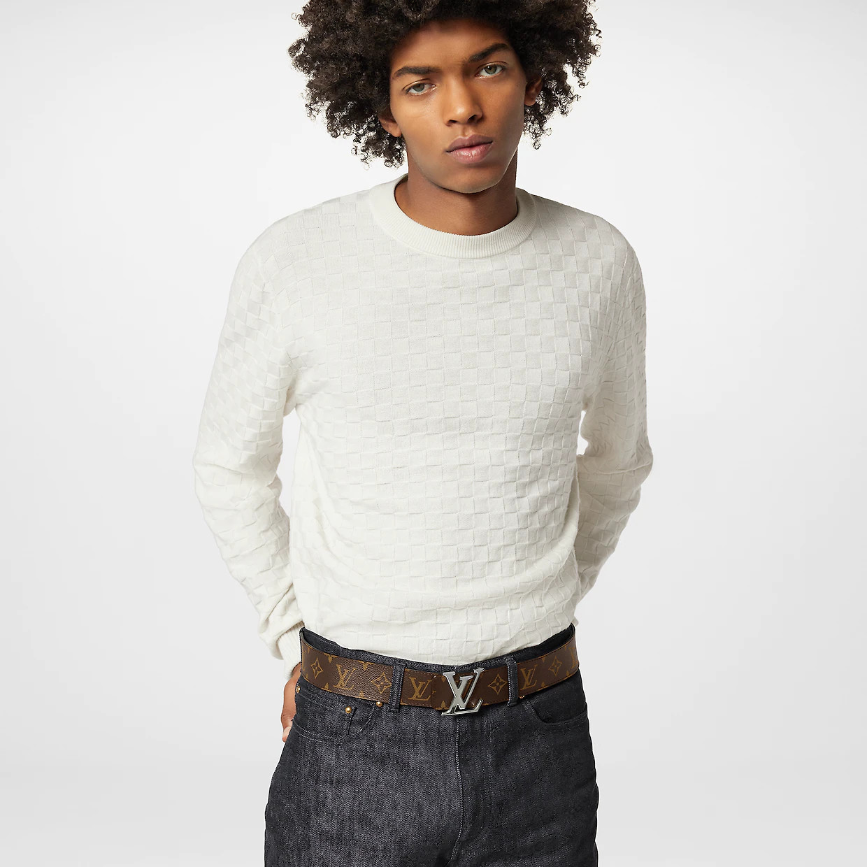 LV INITIALES 40MM REVERSIBLE - Shiny