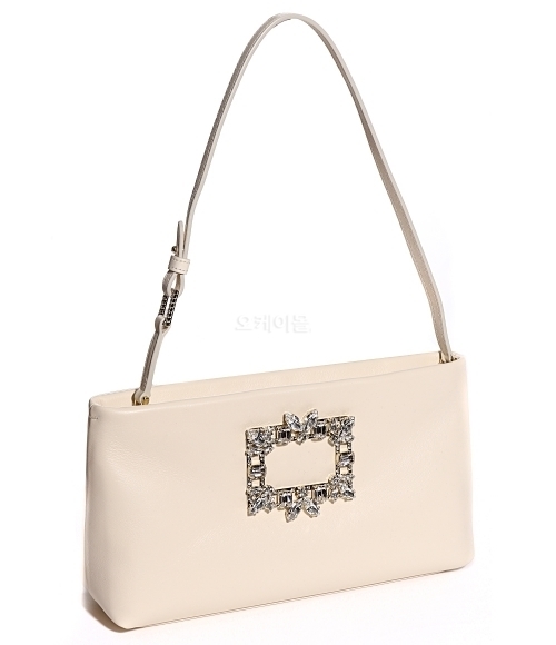 RV Nightlily Broche Vivier Buckle Mini Bag in Leather