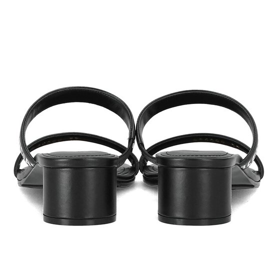 Logo Round Slippers Sandals 'Black'