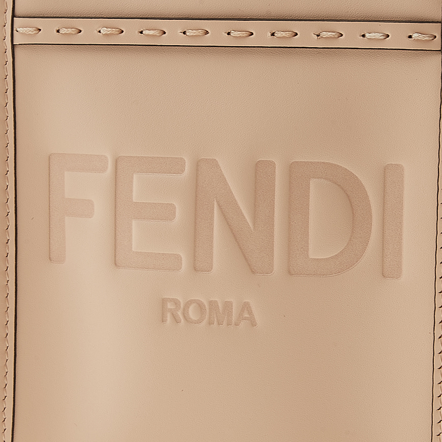 Mini Sunshine Shopper Pale pink leather mini bag