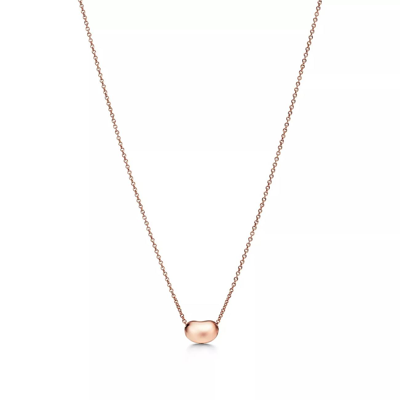 Tiffany & Co. Elsa Peretti Bean Design Pendant 9mm Rose Gold