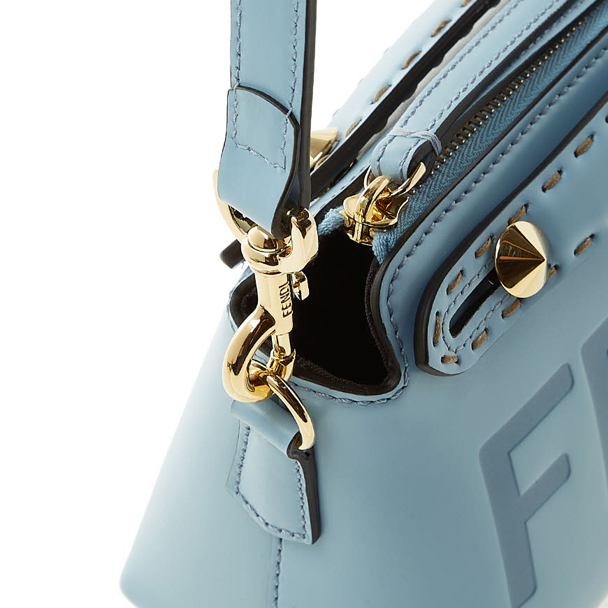 By The Way Mini Light blue leather small Boston bag