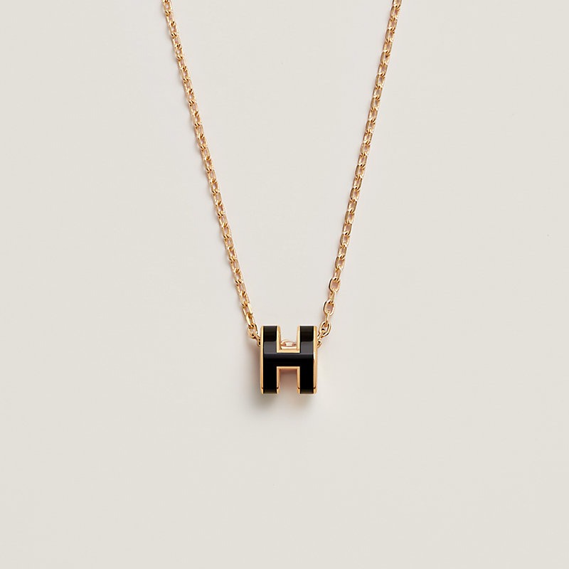 Mini black Pop H pendant