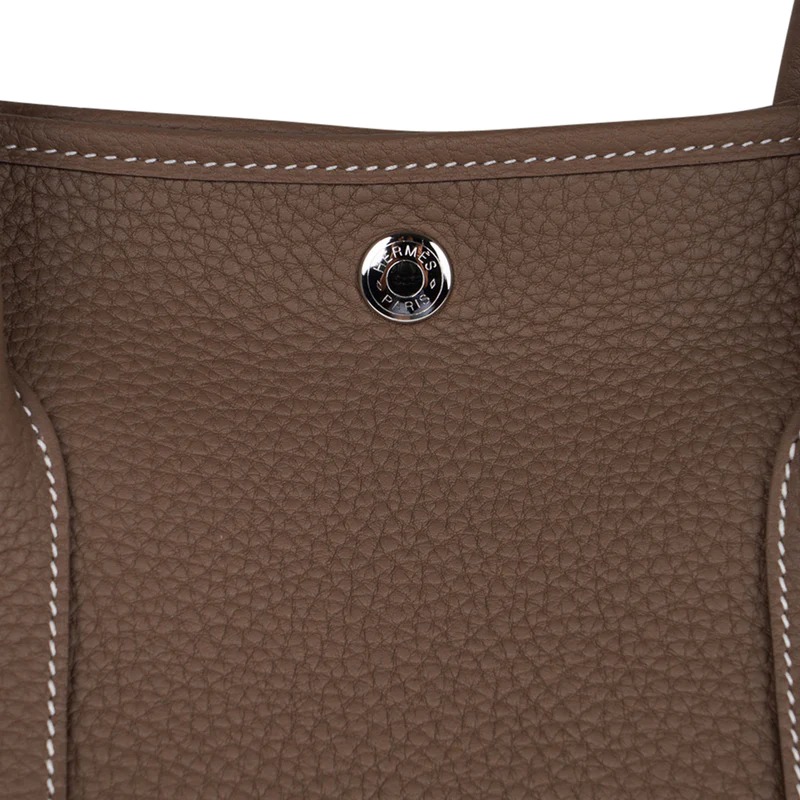 Hermes Garden Party 30 Bag Negonda & Palladium Etoupe