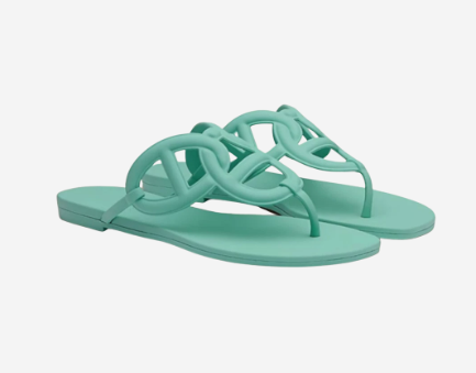  Hermes Egerie Sandal Vert Embrun