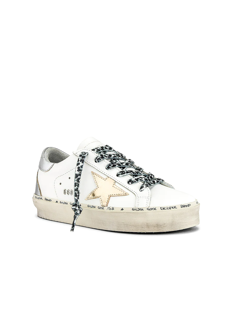 Golden Goose Wmns Hi Star 'White Gold Silver'