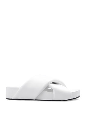 Padding Cross Strap Sandals