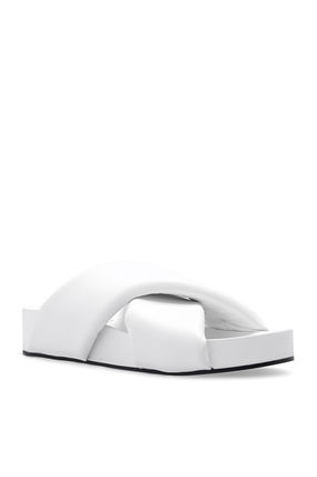 Padding Cross Strap Sandals