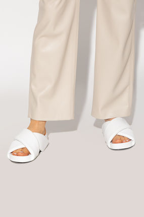 Padding Cross Strap Sandals