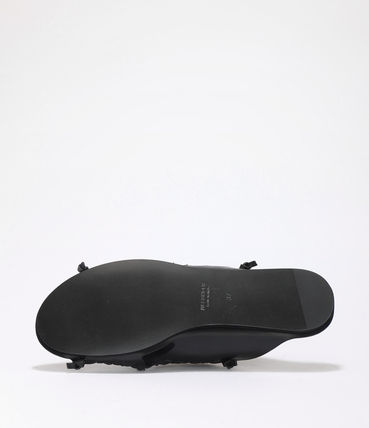 Leather Slides - Black