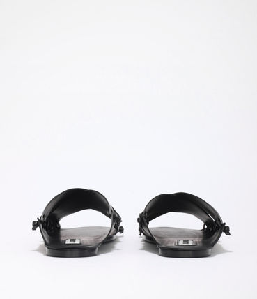 Leather Slides - Black