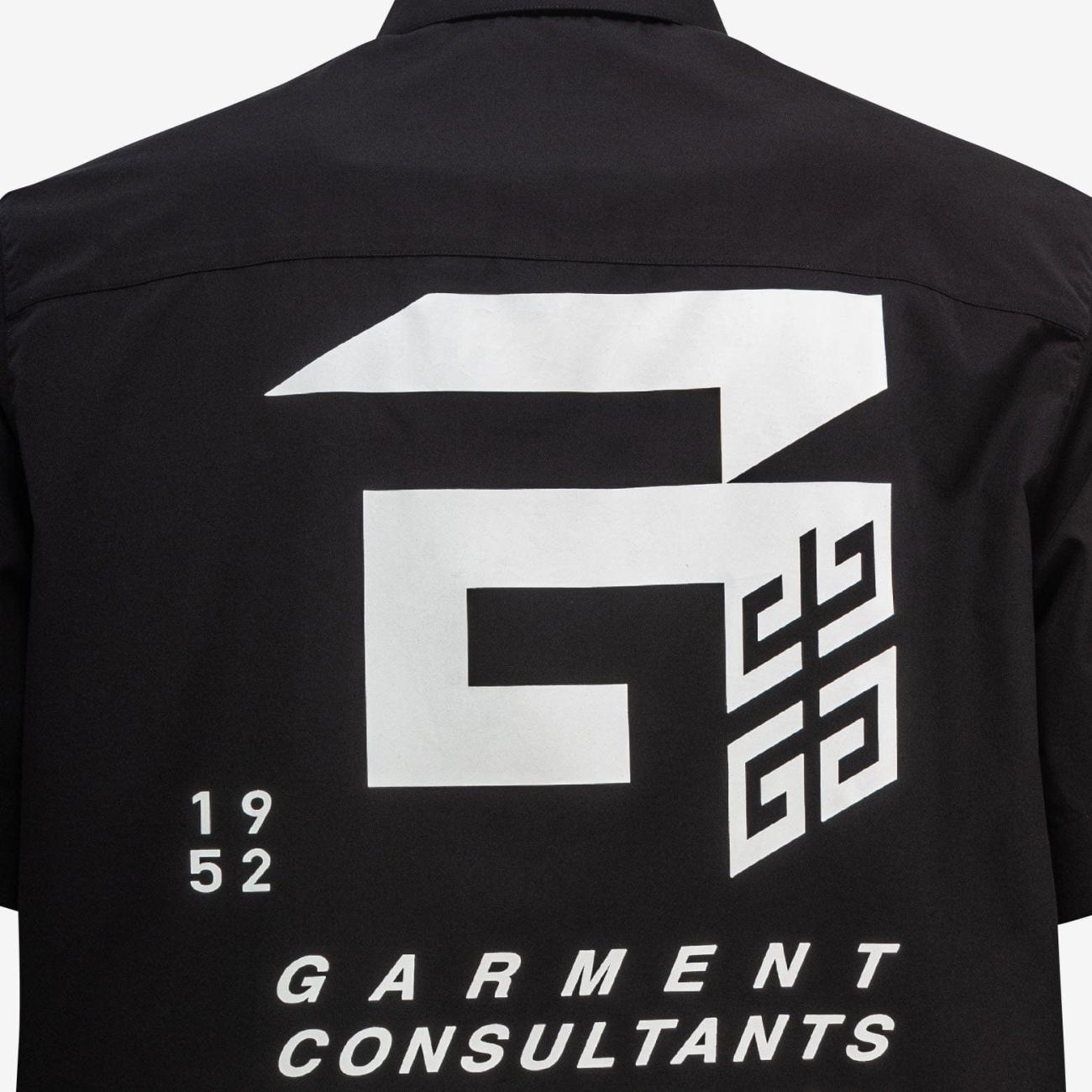 Black Short Sleeve Zip Shirt