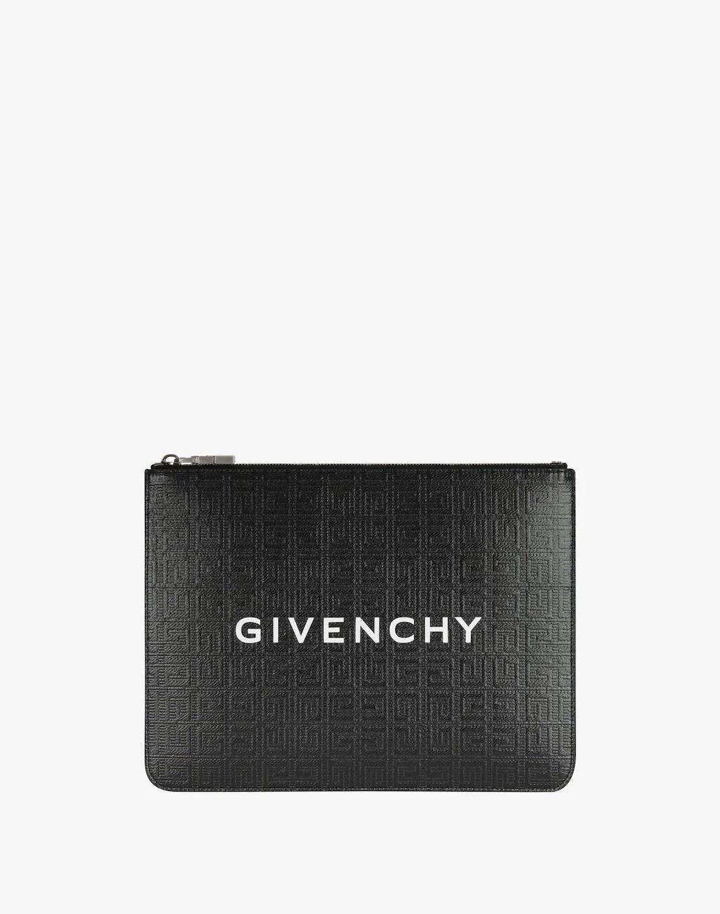 4G monogram pouch in coated canvas