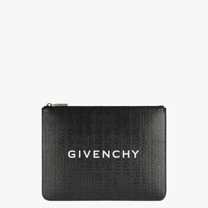 4G monogram pouch in coated canvas