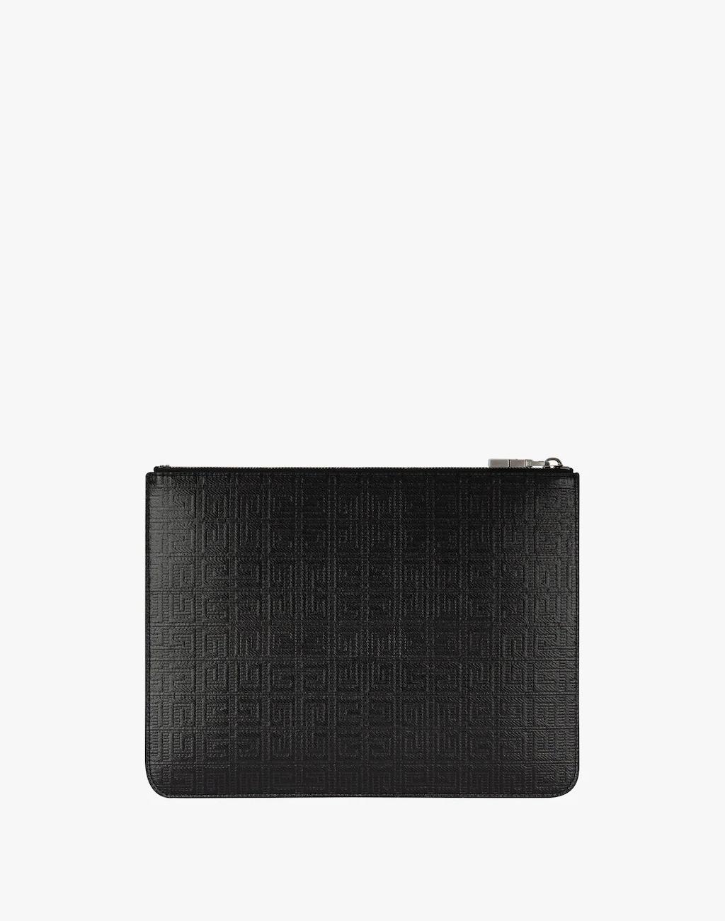4G monogram pouch in coated canvas