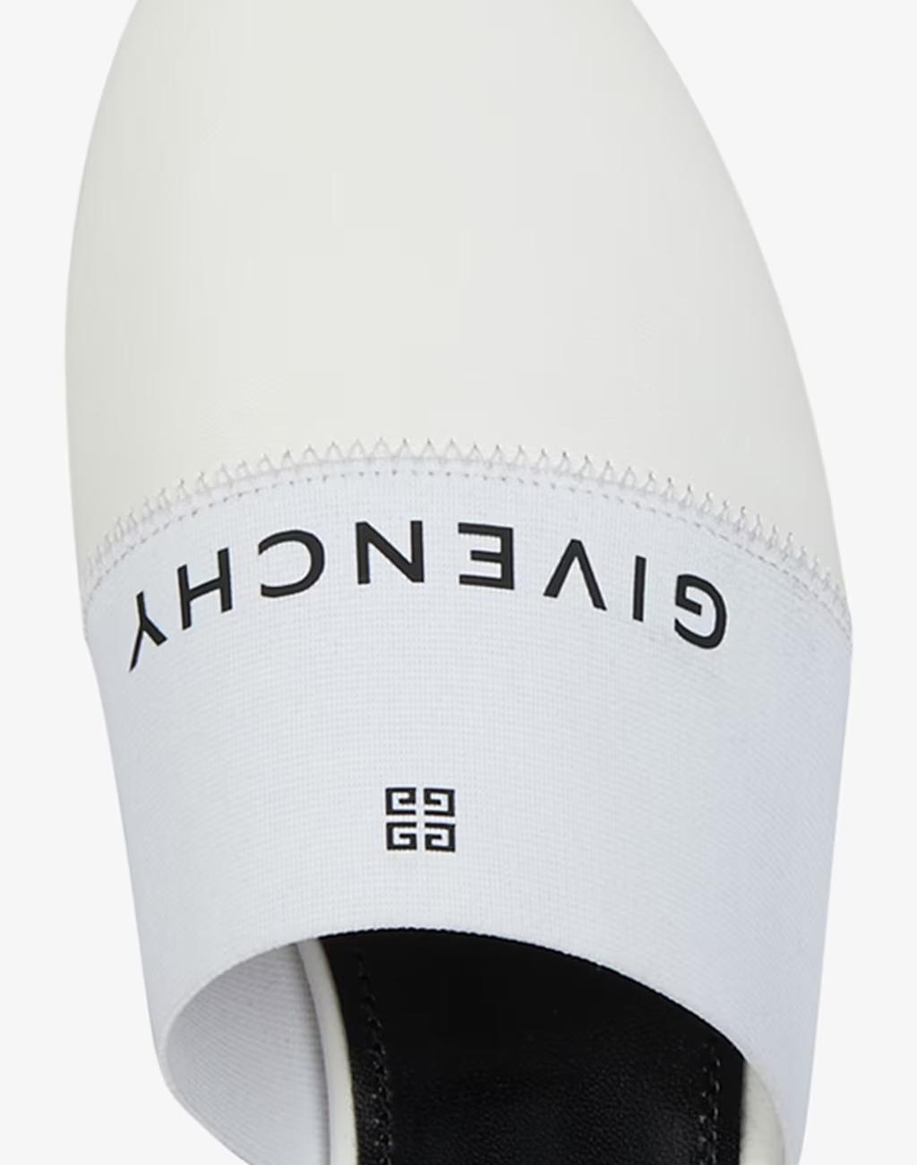 4G LEATHER MULE - White 