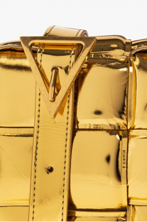 ‘PADDED CASSETTE SMALL’ SHOULDER BAG ( GOLD )
