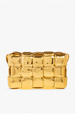 ‘PADDED CASSETTE SMALL’ SHOULDER BAG ( GOLD )
