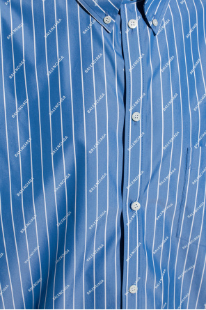 All Over Stripe Logo Oversize Shirt 