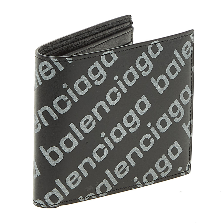 Reflective logo bifold wallet
