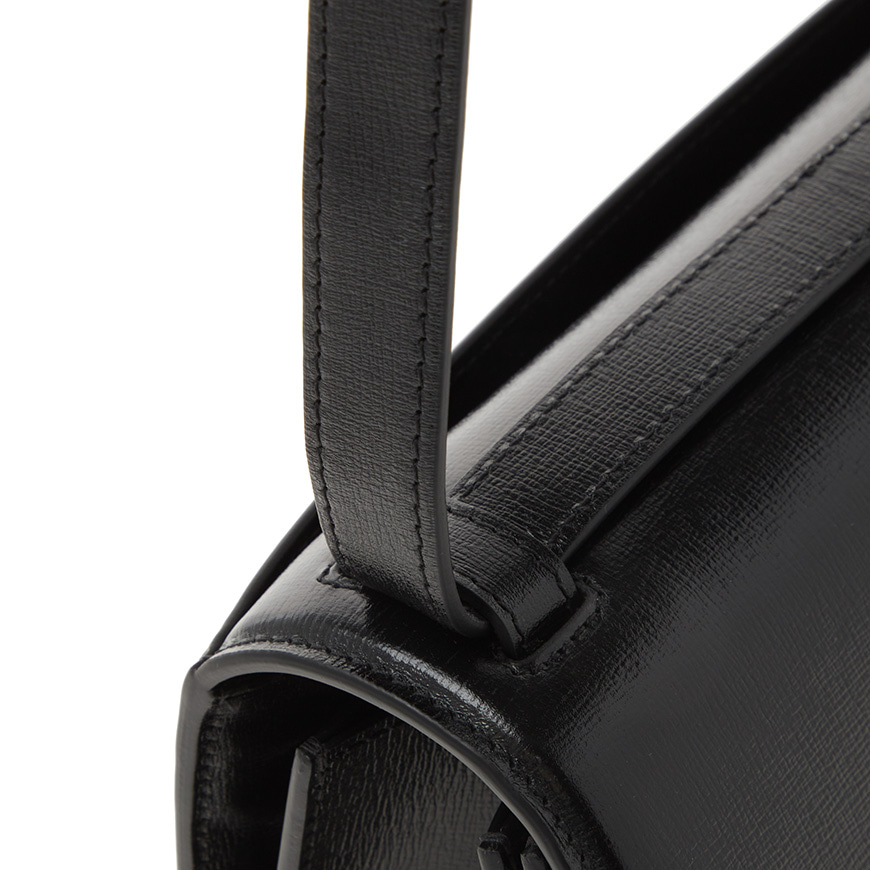 Balenciaga Monogram Gossip Shoulder Bag Black