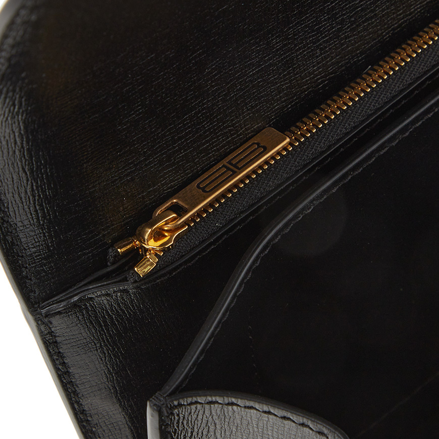 Balenciaga Monogram Gossip Shoulder Bag Black