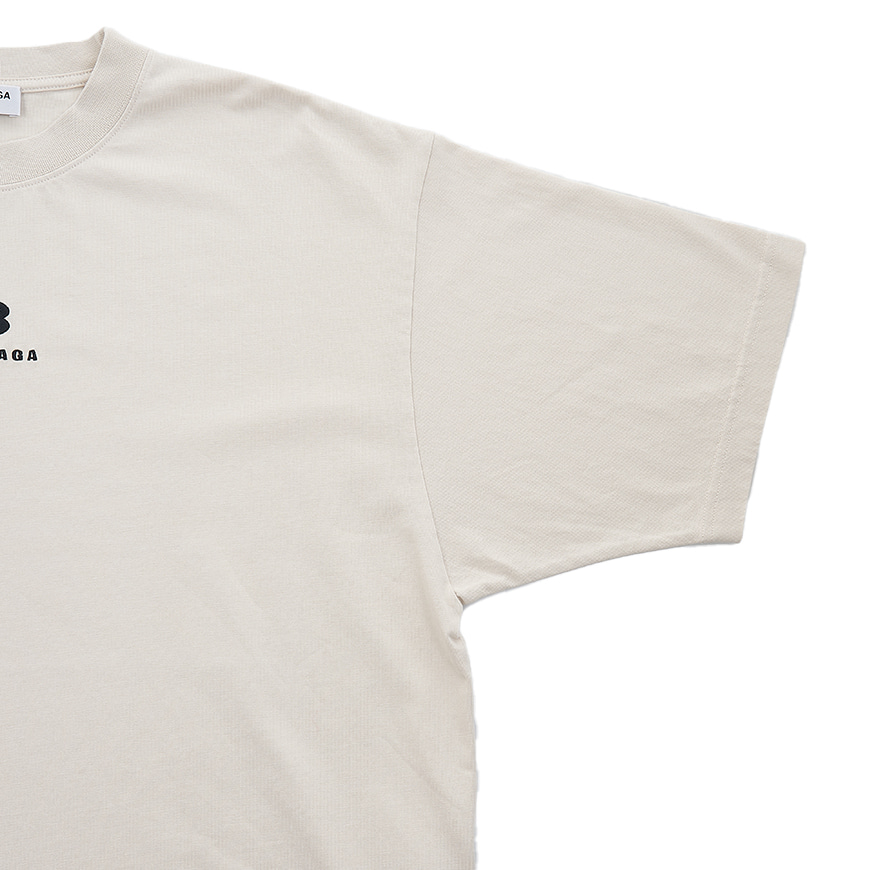 Logo Embroidered Cotton Over Short Sleeve Tee