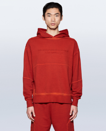A Cold Wall Double Dyed Hoodie Red