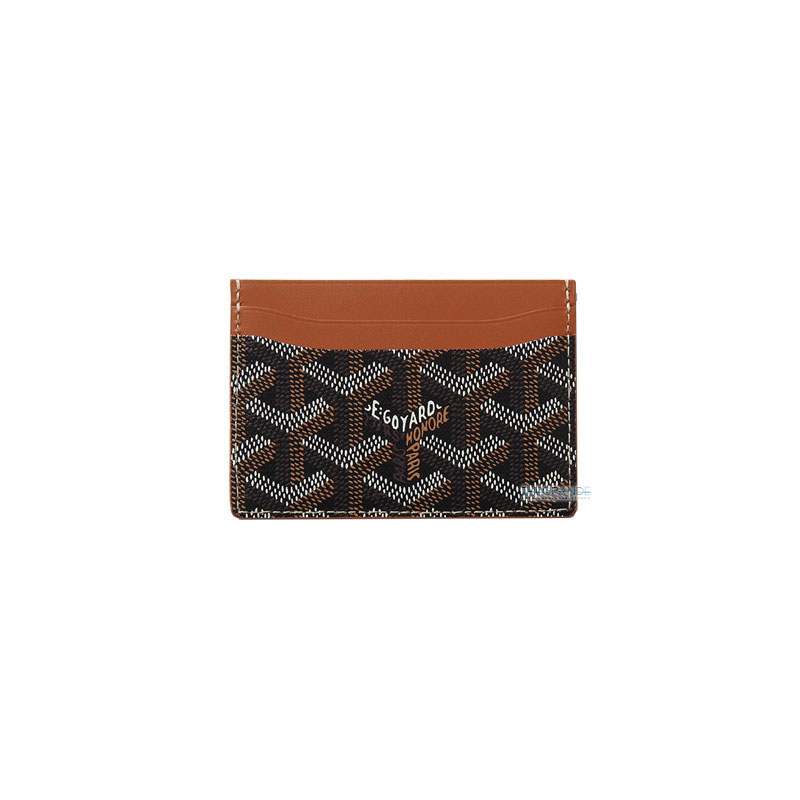 Goyard Saint Sulpice Card Holder Noir Tan