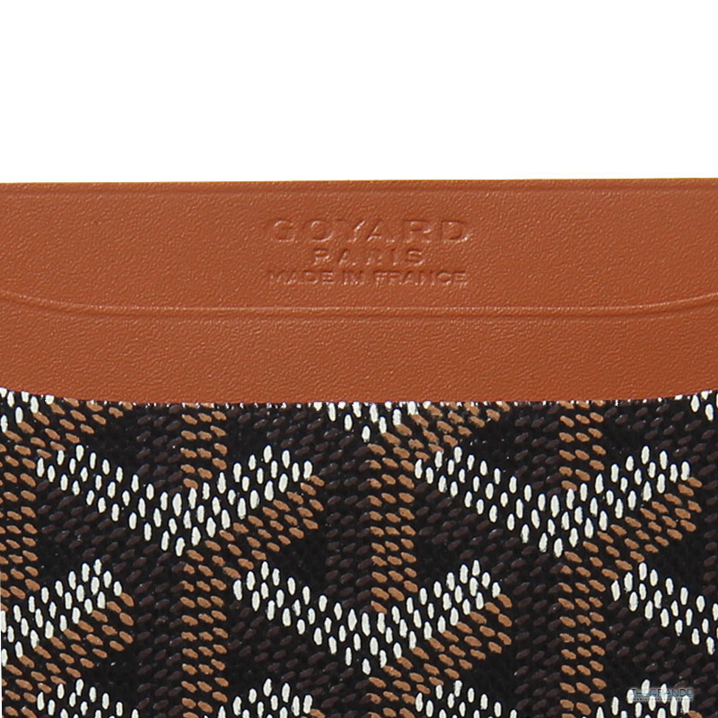 Goyard Saint Sulpice Card Holder Noir Tan