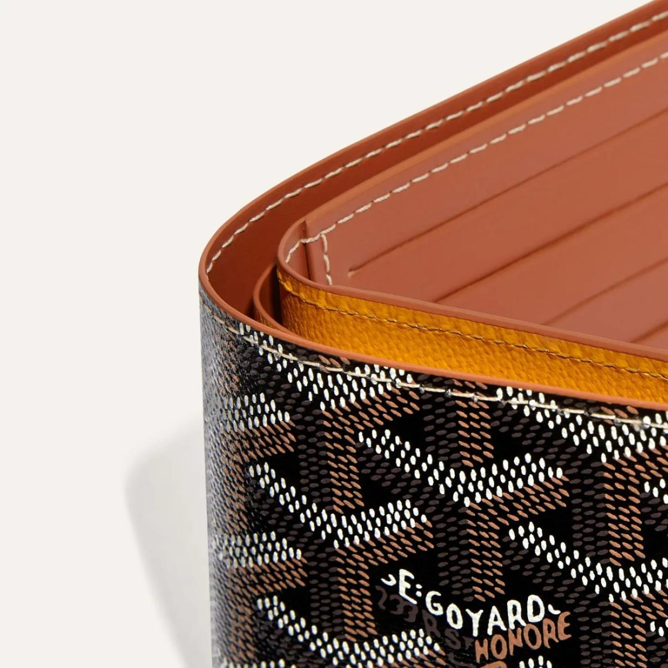 Goyard Wallet Black Tan