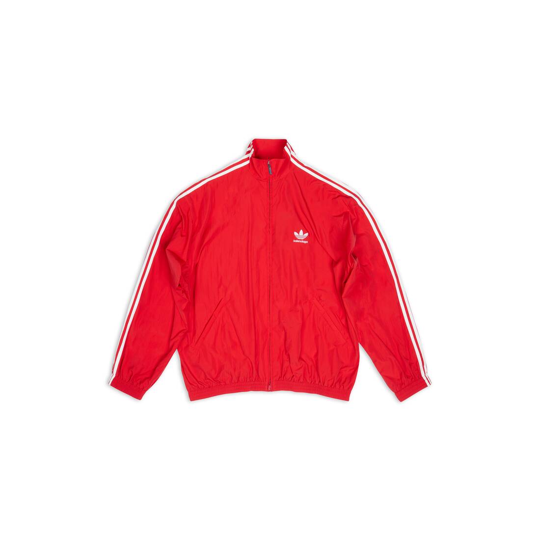 BALENCIAGA / ADIDAS TRACKSUIT JACKET IN RED
