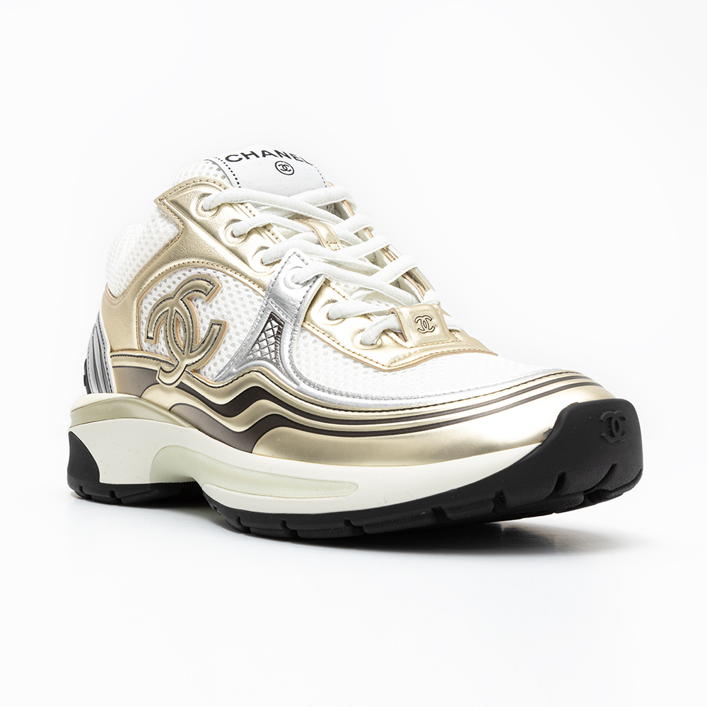 CC Logo Cruise Tennis Gold Women's Sneakers 