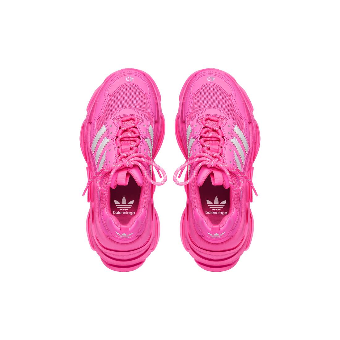 BALENCIAGA / ADIDAS TRIPLE S Sneakers for Women in Neon Pink