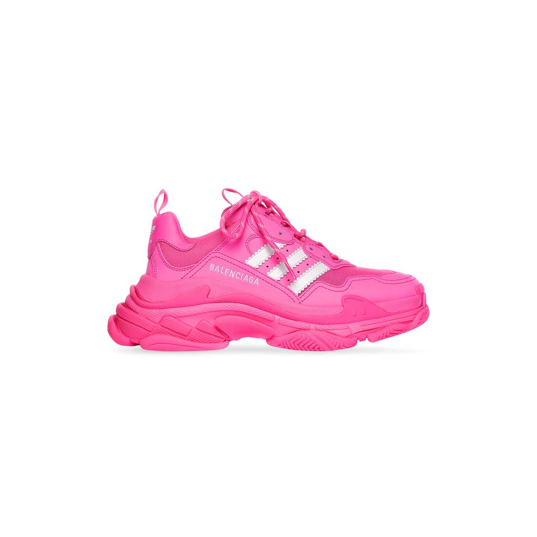 BALENCIAGA / ADIDAS TRIPLE S Sneakers for Women in Neon Pink